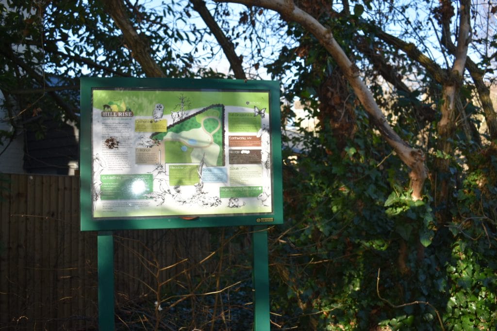Sign at Hill Rise