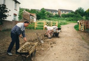 Creating Hill Rise Entrance 1991
